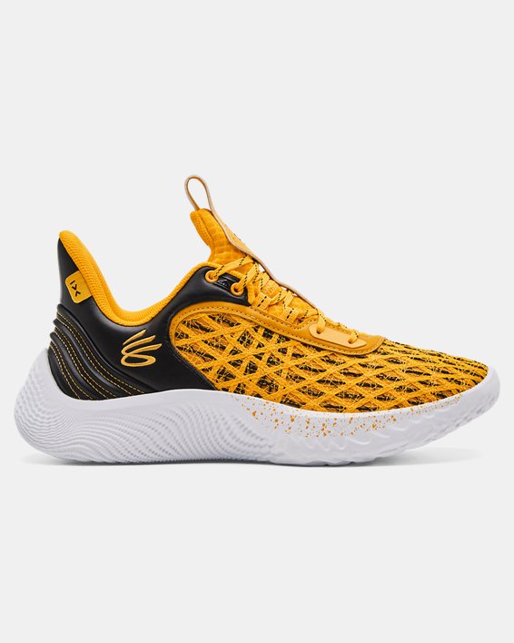 Unisex Curry Flow 9 Team Basketball Shoes, Yellow, pdpMainDesktop image number 0
